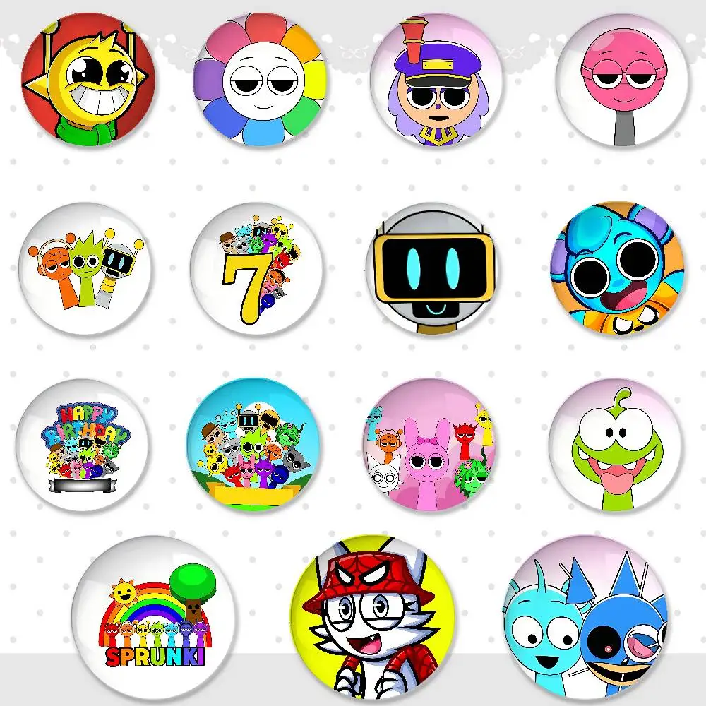 Funny S-Sprunki Game Badges Convenient Badges Anime Round Laser Badge Cartoon Brooch Backpack Accessories Lapel
Funny S-Sprunki Game Badges Convenient Badges Anime Round Laser Badge Cartoon Brooch Backpack Accessories Lapel