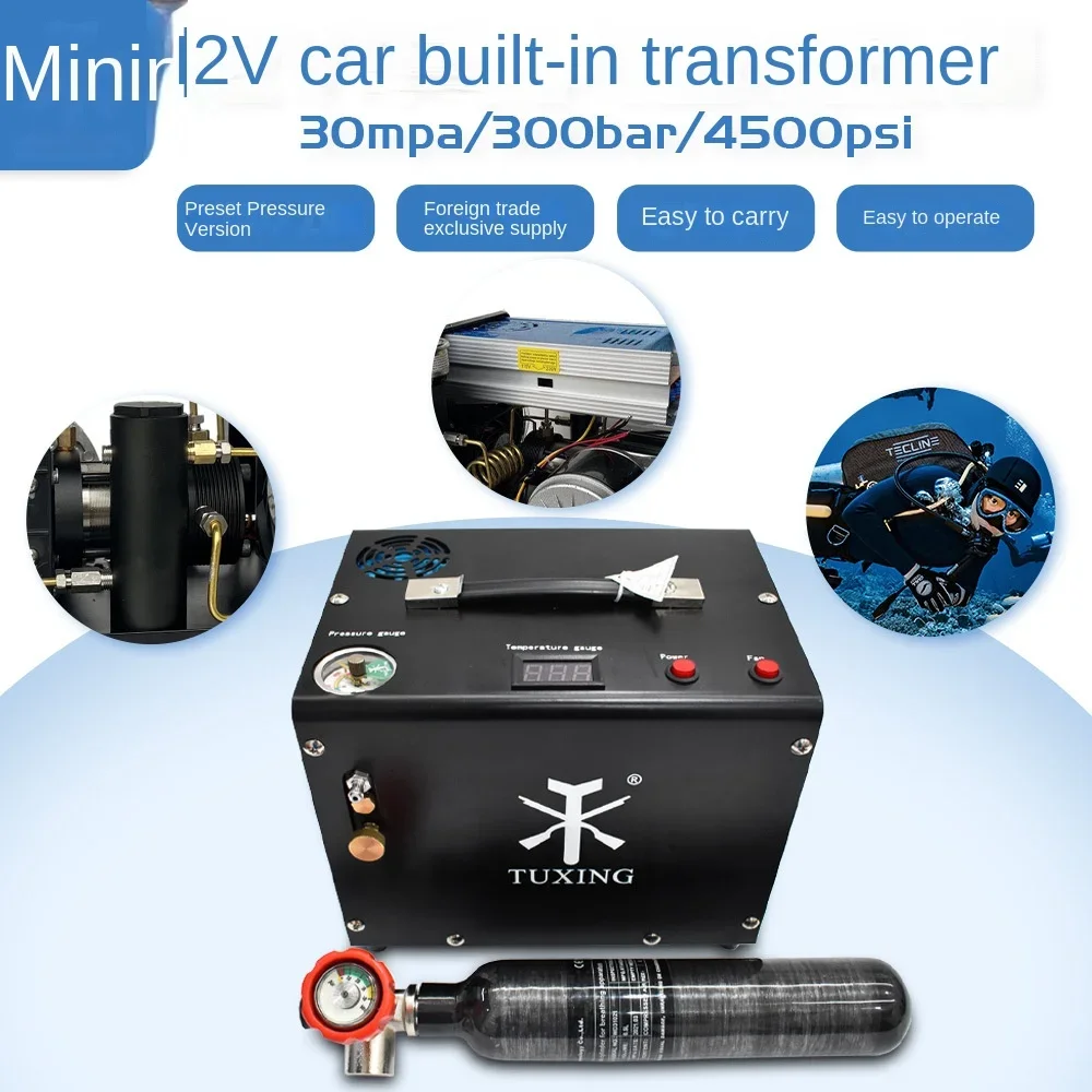 Автомобильный насос высокого давления TUXING12v, 30 мpa12v, воздушный насос, 4500psi, встроенный источник питания
Автомобильный насос высокого давления TUXING12v, 30 мpa12v, воздушный насос, 4500psi, встроенный источник питания