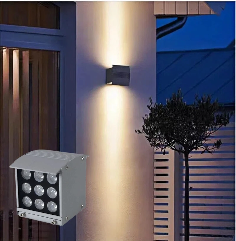 Wall remote square LED wall lamp outdoor upper and lower luminous facade building exterior wall washing spotlight AC85-260V
Wall remote square LED wall lamp outdoor upper and lower luminous facade building exterior wall washing spotlight AC85-260V