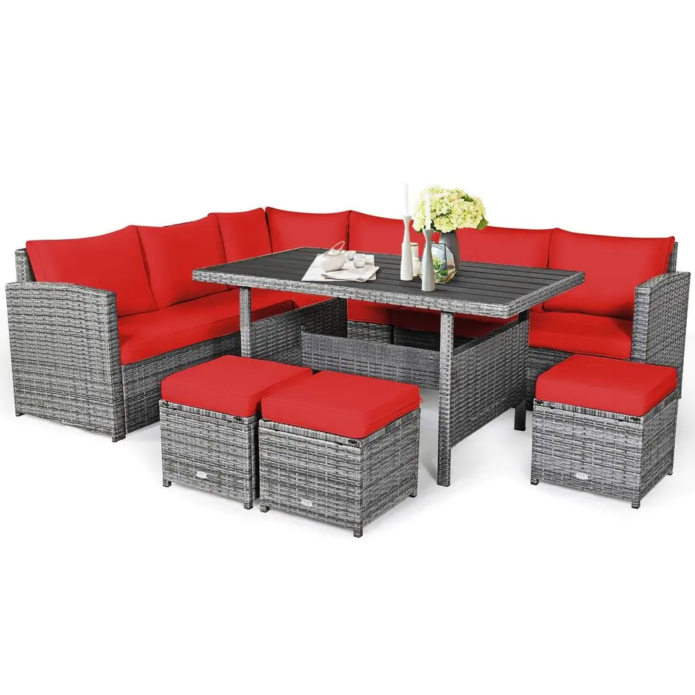 7 PCS Wicker Outdoor Conversation Set, Patio Sectional Furniture Sofa Set with Table amp Seat Cushions, Rattan Furniture Sets f
7 PCS Wicker Outdoor Conversation Set, Patio Sectional Furniture Sofa Set with Table amp Seat Cushions, Rattan Furniture Sets f