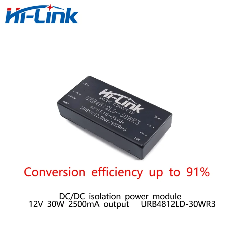 DCDC URB4812LD-30WR3 12V 30W2500mA Output Short Circuit Protection Isolation Power Module
DCDC URB4812LD-30WR3 12V 30W2500mA Output Short Circuit Protection Isolation Power Module