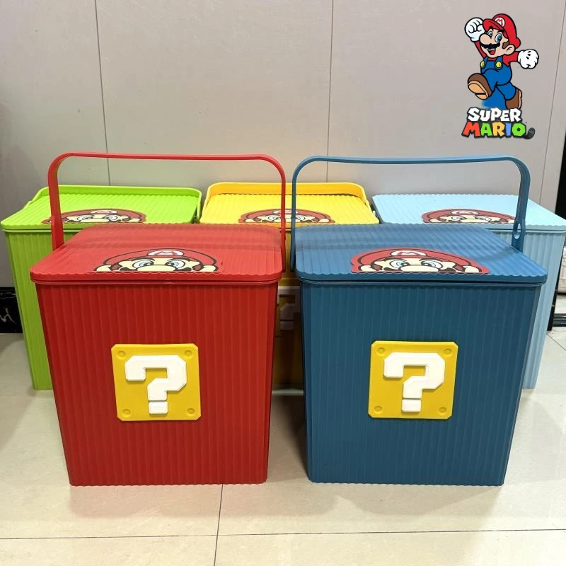 Super Mario Cartoon Cute Storage Bucket Creative Kawaii Home Items Toys Snacks Clothing Sorting Storage Box Gift Wholesale
Super Mario Cartoon Cute Storage Bucket Creative Kawaii Home Items Toys Snacks Clothing Sorting Storage Box Gift Wholesale