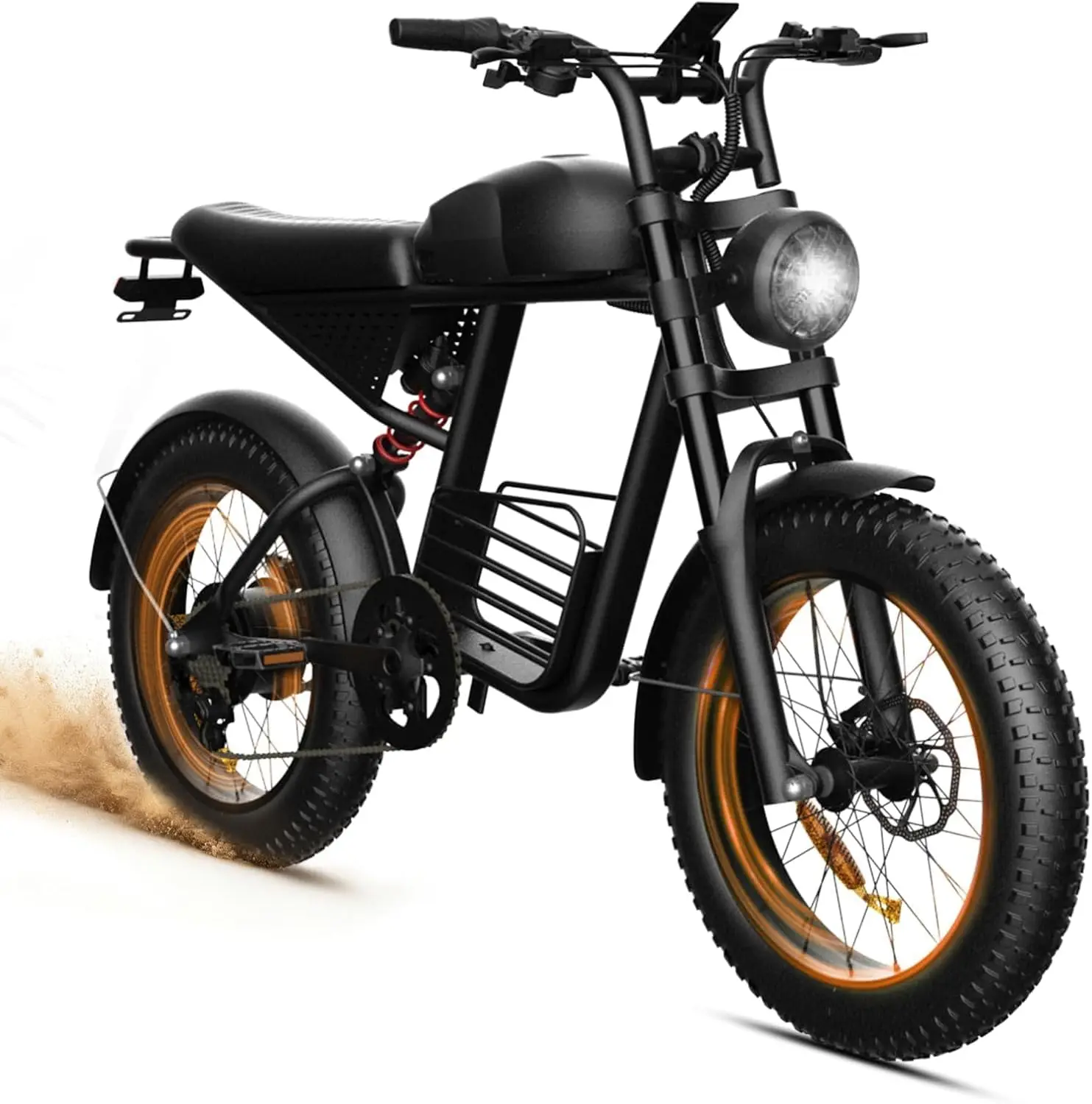 Adult 20'' Electric Bike Dual Motor 1600W/3000W Peak Customized Moped up to 60 Miles Max Speed 35-38 MPH
Adult 20'' Electric Bike Dual Motor 1600W/3000W Peak Customized Moped up to 60 Miles Max Speed 35-38 MPH
