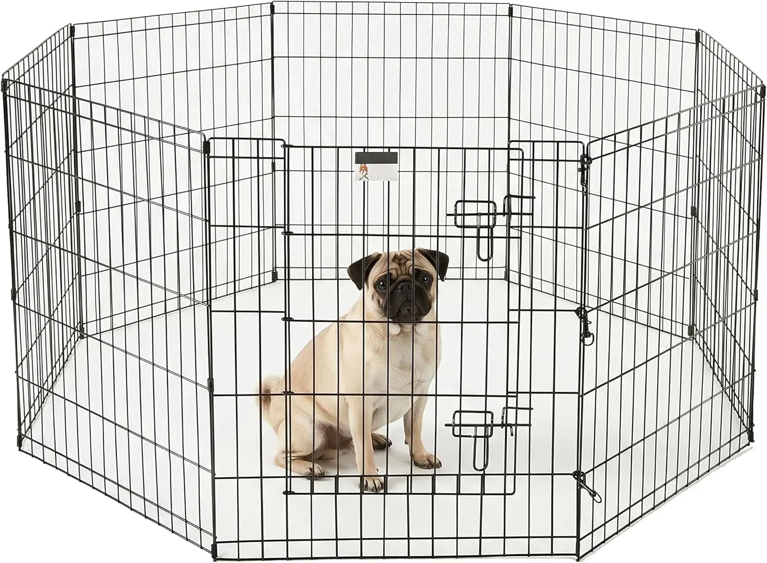 Foldable Dog Playpen - 8 Panels, 24x30in Each, Indoor/Outdoor with Door
Foldable Dog Playpen - 8 Panels, 24x30in Each, Indoor/Outdoor with Door