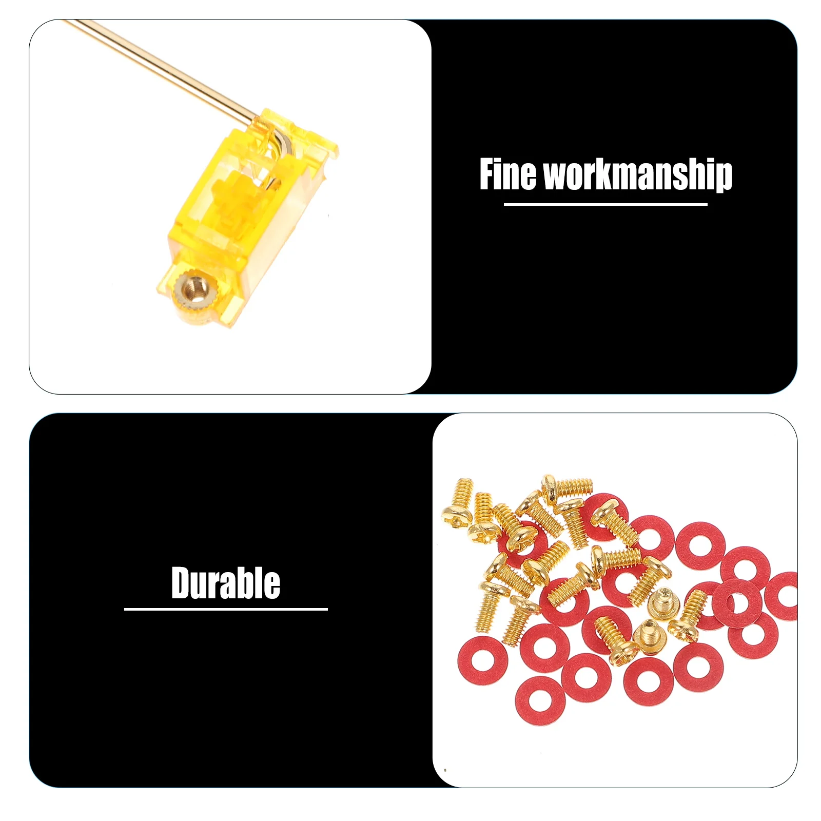 PCB Mounted Satellite 6.25u 2u Key Stabilizer for Space Bar Enter Backspace Shift Mechanical Keyboard Gold-Plated Screw
PCB Mounted Satellite 6.25u 2u Key Stabilizer for Space Bar Enter Backspace Shift Mechanical Keyboard Gold-Plated Screw