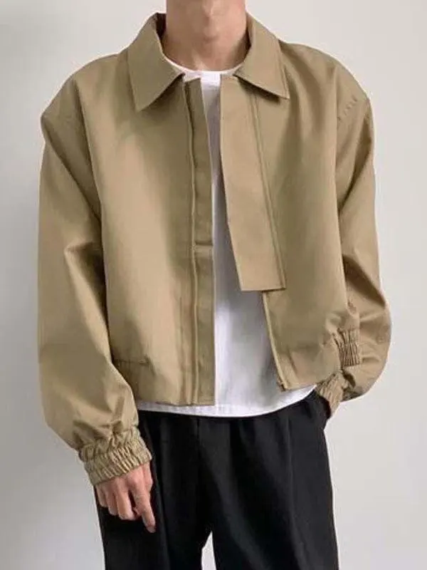 Spring Autumn 2025 Men's Faion ort Jaet with oulder Pads Turn-down Collar Casual Sle Premium Feeling Outerwear
Spring Autumn 2025 Men's Faion ort Jaet with oulder Pads Turn-down Collar Casual Sle Premium Feeling Outerwear