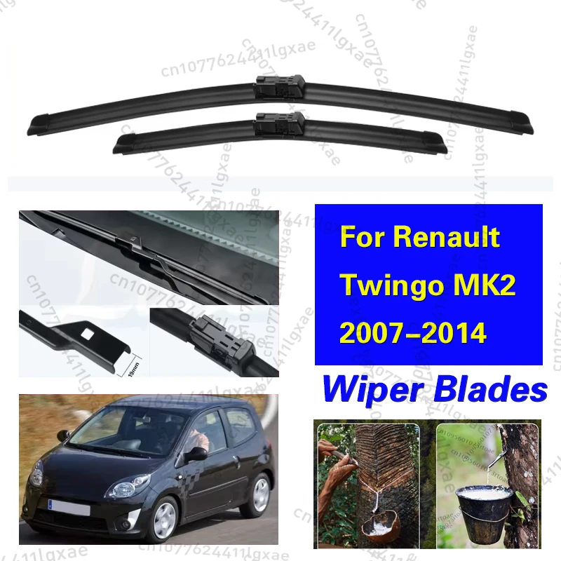 Car Wiper Blade For Renault Twingo MK2 2007-2014 Front Window Washer Windscreen Windshield Wipers Blades Accessories 24"+16"
Car Wiper Blade For Renault Twingo MK2 2007-2014 Front Window Washer Windscreen Windshield Wipers Blades Accessories 24"+16"