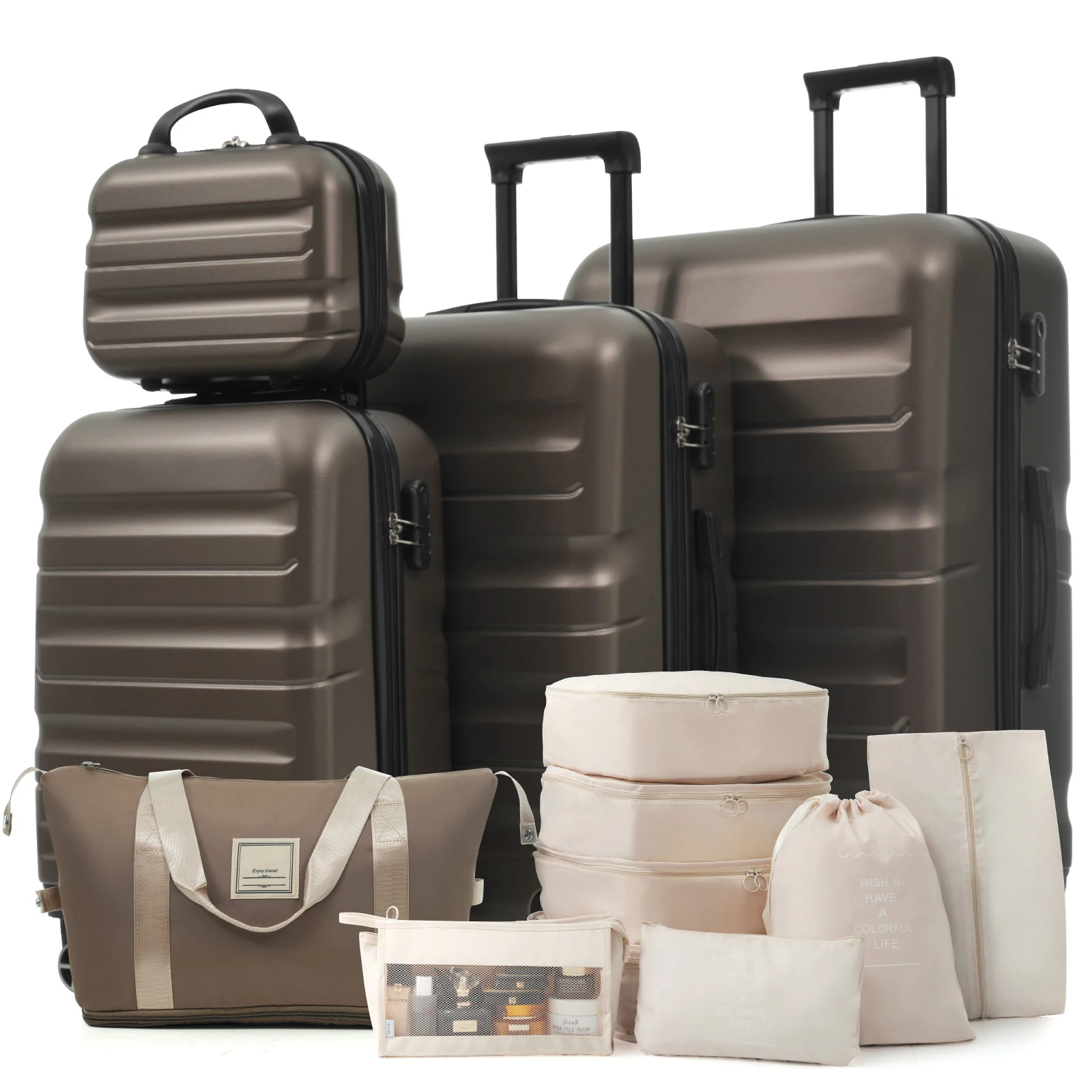 Hardshell ABS Luggage Set - Lightweight & Durable Suitcases With Dual Spinner Wheels, Carry-On & Check-In Sizes For Travel & Business
Hardshell ABS Luggage Set - Lightweight & Durable Suitcases With Dual Spinner Wheels, Carry-On & Check-In Sizes For Travel & Business