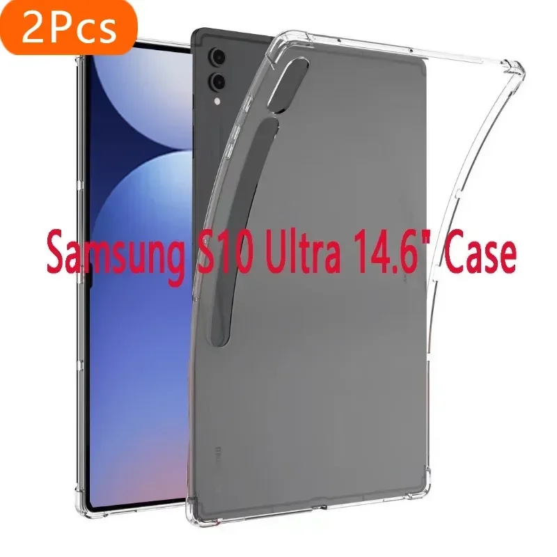 2 шт. для Samsung Galaxy Tab S10 Ultra 14,6 дюйма 2024 Защитный чехол SM-X920 X926B Утолщенная мягкая подушка безопасности Прозрачный чехол из ТПУ для планшета
2 шт. для Samsung Galaxy Tab S10 Ultra 14,6 дюйма 2024 Защитный чехол SM-X920 X926B Утолщенная мягкая подушка безопасности Прозрачный чехол из ТПУ для планшета