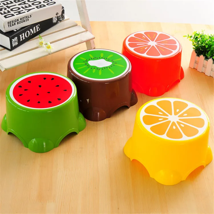 Fruit Children's Stool Cute Plastic Round Bathroom Bench Cartoon Low Creative Thickened Chair
Fruit Children's Stool Cute Plastic Round Bathroom Bench Cartoon Low Creative Thickened Chair