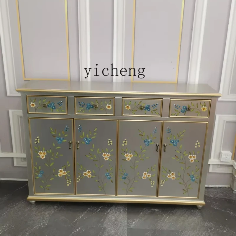 TQH light luxury painted shoe cabinet home door simple modern entry solid wood American entrance storage cabinet living room
TQH light luxury painted shoe cabinet home door simple modern entry solid wood American entrance storage cabinet living room