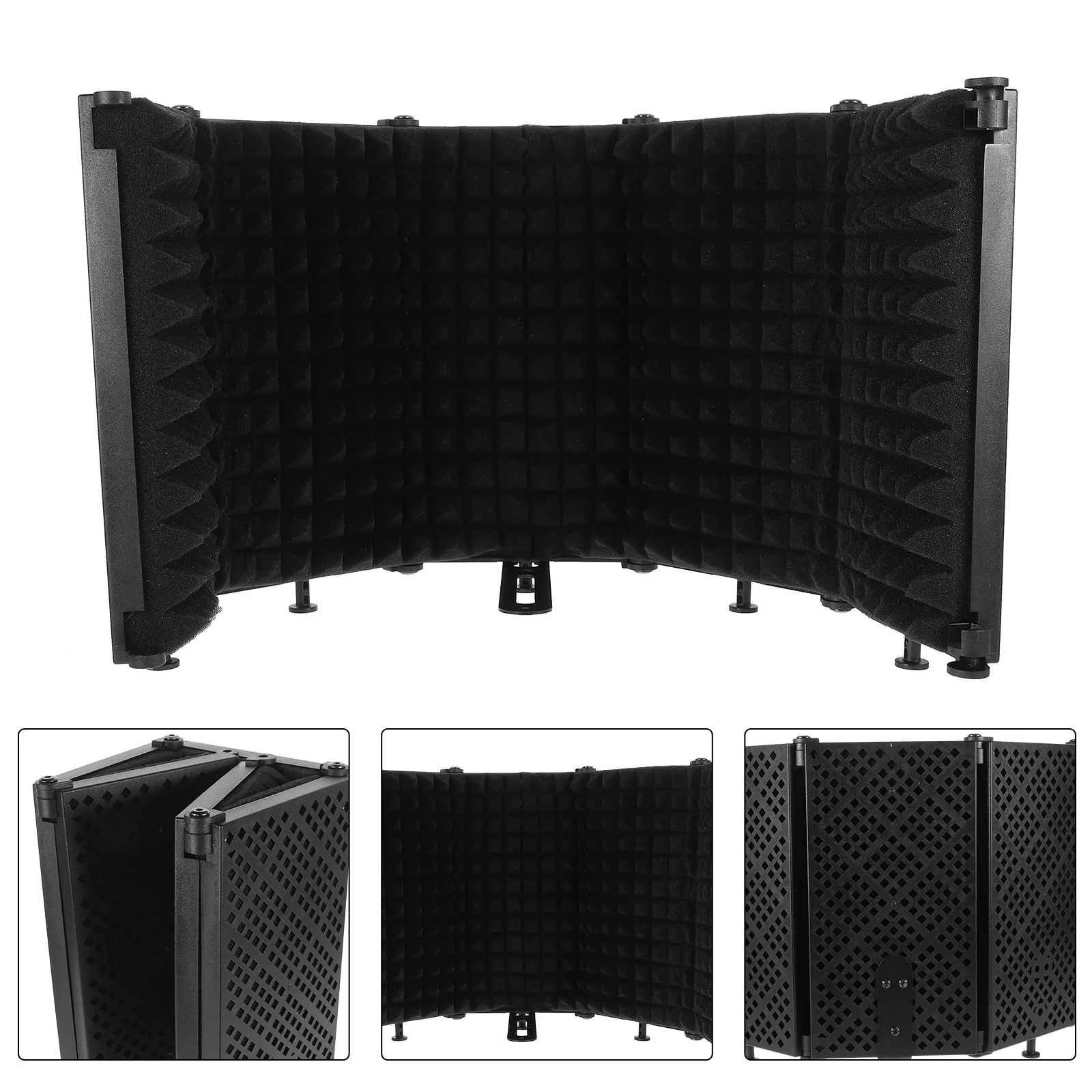 Five-Door Mic Sound Absorbing Cover Effective Noise Impact Reduction Clearer Vocal Tracks Portable Foldable Design Tabletop
Five-Door Mic Sound Absorbing Cover Effective Noise Impact Reduction Clearer Vocal Tracks Portable Foldable Design Tabletop