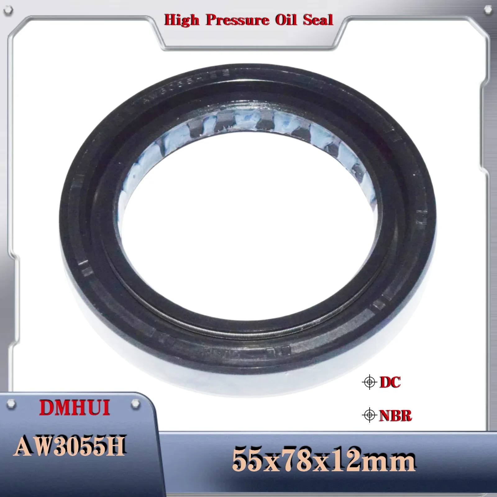 Shaft Oil Seal 55×78×12/DC/NBR For AW3055H Hydraulic Pump Or Hydraulic Motor Oil Seal 55X78X12 Motor Rotary Shaft Seal
Shaft Oil Seal 55×78×12/DC/NBR For AW3055H Hydraulic Pump Or Hydraulic Motor Oil Seal 55X78X12 Motor Rotary Shaft Seal