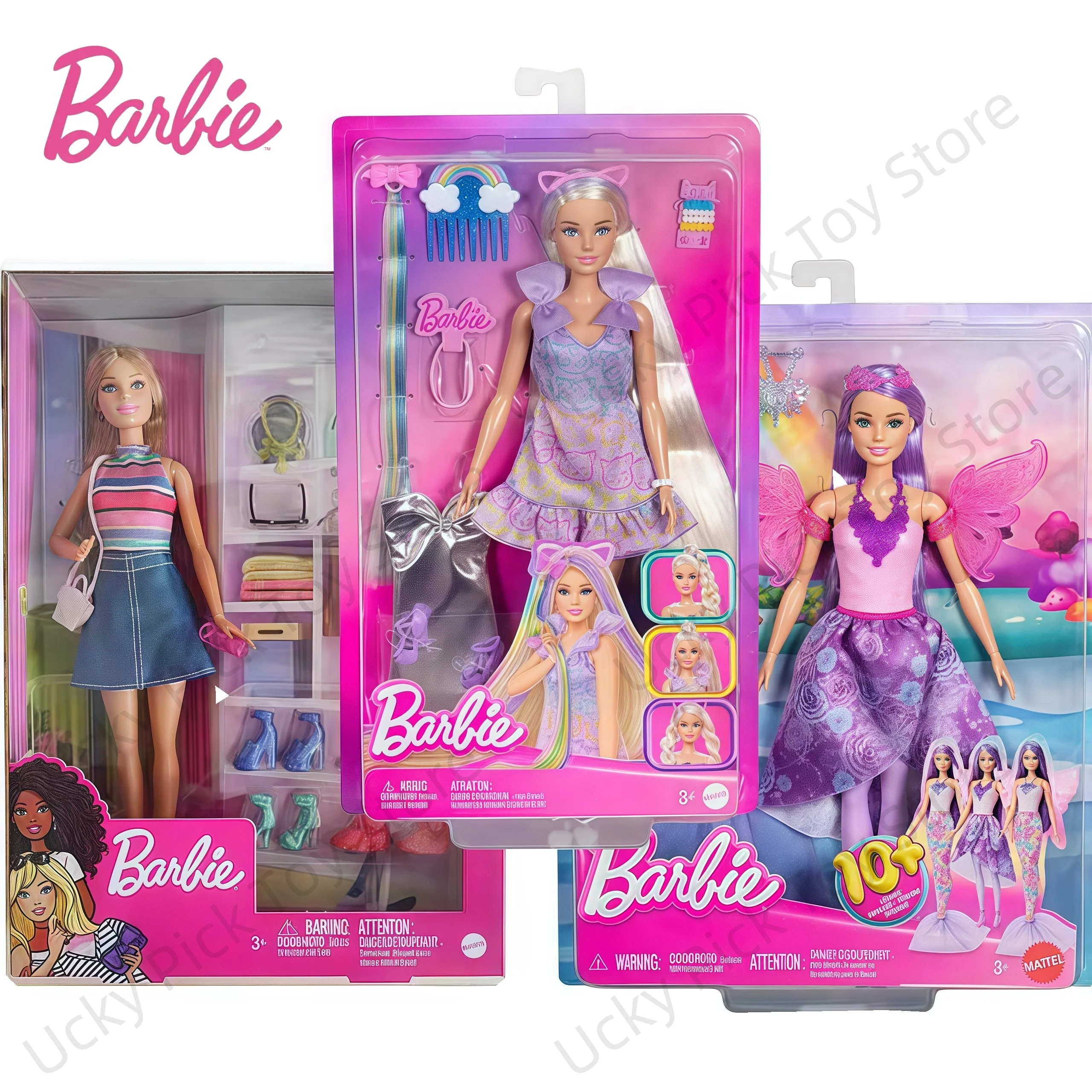 Genuine Barbie Doll Dress Up Mermaid Fantasy Fairy Tale Princess Cute Doll Model Statue Collectible Souvenir Cartoon Decor Gift
Genuine Barbie Doll Dress Up Mermaid Fantasy Fairy Tale Princess Cute Doll Model Statue Collectible Souvenir Cartoon Decor Gift