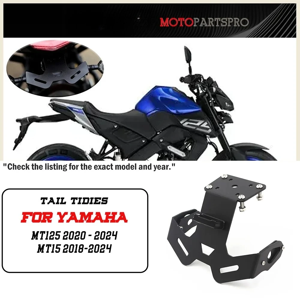 FOR YAMAHA MT125 2020- 2024 MT-15 MT15 2018-2024 License Plate Holder Fender Eliminator Tail Tidy Bracket With LED
FOR YAMAHA MT125 2020- 2024 MT-15 MT15 2018-2024 License Plate Holder Fender Eliminator Tail Tidy Bracket With LED