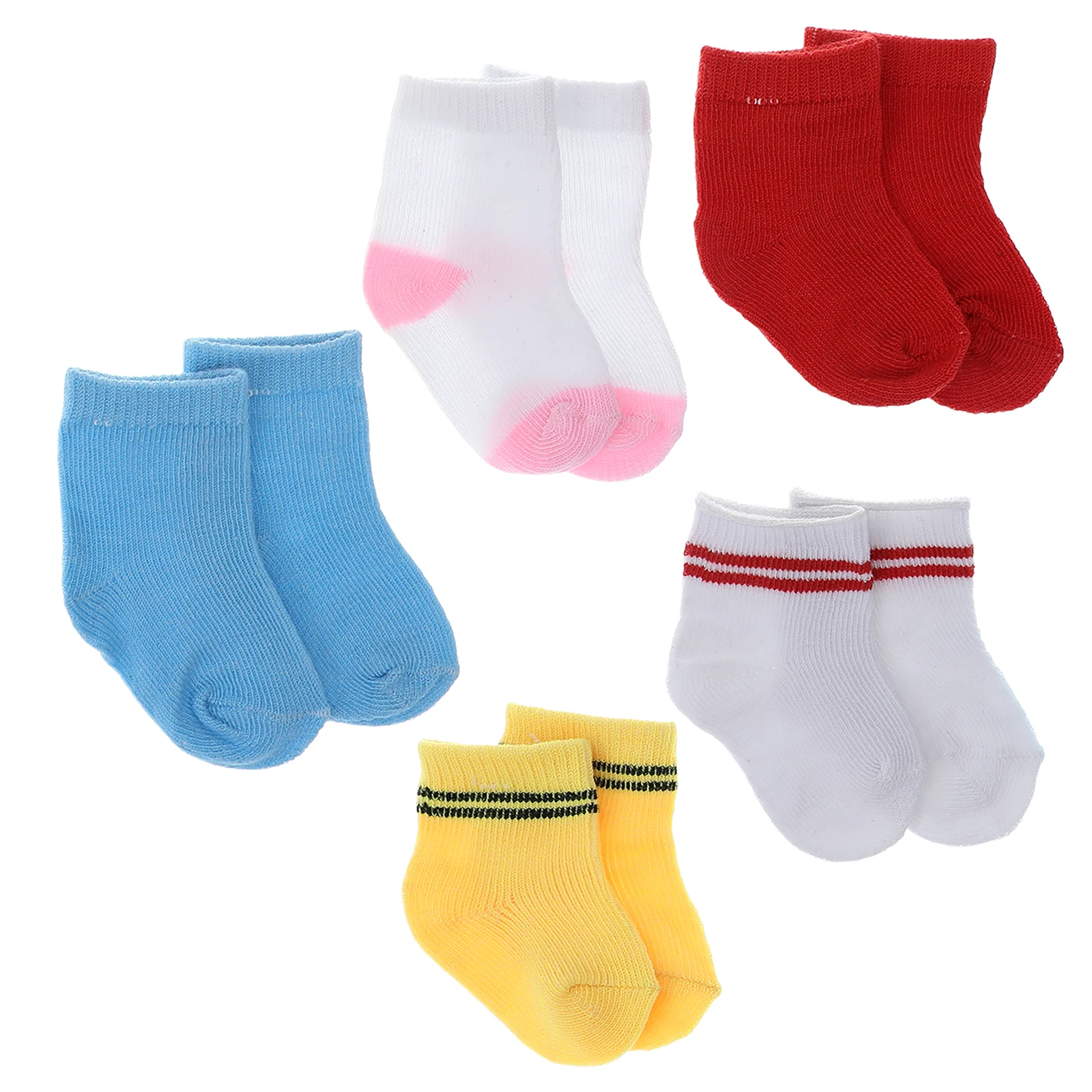 Accessories Socks 5 Pairs for 18 Inch Baby Clothes Lace Design Easy Clean Reusable Toy Outfit
Accessories Socks 5 Pairs for 18 Inch Baby Clothes Lace Design Easy Clean Reusable Toy Outfit