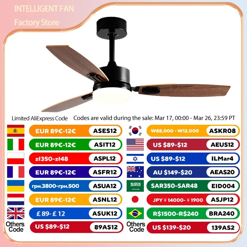 Ceiling fan wiht 18W LED Light and Remote Control 42/52inch DC 35W pure cooper Motor Used for living room, bedroom, dining room
Ceiling fan wiht 18W LED Light and Remote Control 42/52inch DC 35W pure cooper Motor Used for living room, bedroom, dining room