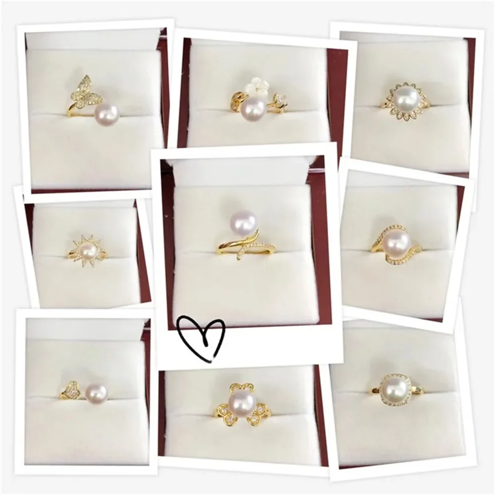 18K Plated Gold DIY Hand Pinto Ring Paste Ring Face Half Hole Bead Needle Inlaid Pearl Opening Ring Accessories No Pearl E135
18K Plated Gold DIY Hand Pinto Ring Paste Ring Face Half Hole Bead Needle Inlaid Pearl Opening Ring Accessories No Pearl E135