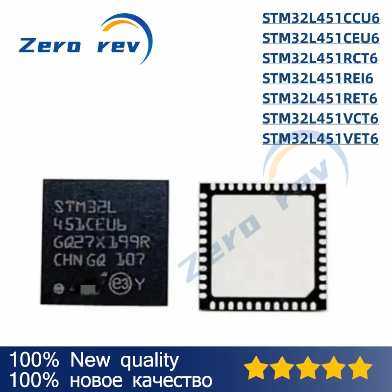 1 шт., новинка 100%, STM32L451CCU6 STM32L451CEU6 STM32L451RCT6 STM32L451REI6 STM32L451RET6 STM32L451VCT6 STM32L451VET6
1 шт., новинка 100%, STM32L451CCU6 STM32L451CEU6 STM32L451RCT6 STM32L451REI6 STM32L451RET6 STM32L451VCT6 STM32L451VET6