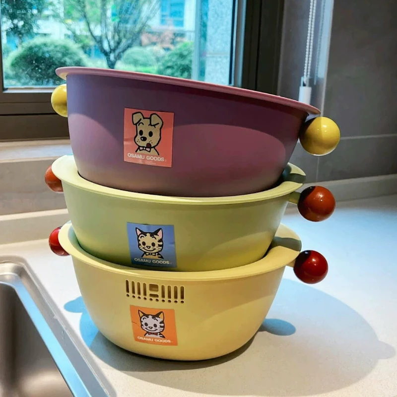 LTT drain basket dopamine fruit basket kitchen thickened vegetable basin with handle hanging type
LTT drain basket dopamine fruit basket kitchen thickened vegetable basin with handle hanging type