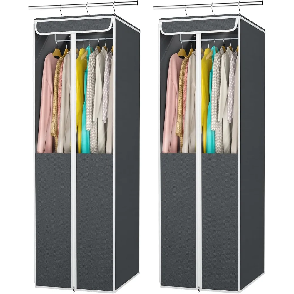 Premium Hanging Clothes Storage Bags - 2 Pack Large Garment Organizers with Clear View Windows for Closets
Premium Hanging Clothes Storage Bags - 2 Pack Large Garment Organizers with Clear View Windows for Closets