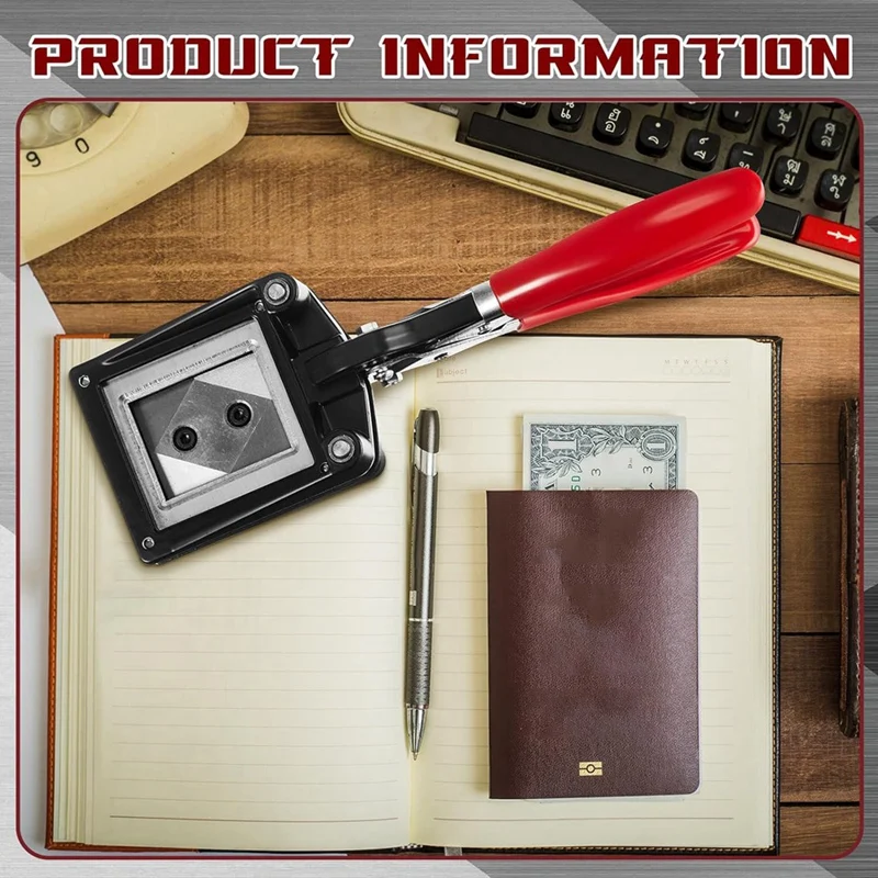 Handheld Passport Photo Cutting Machine Photo ID Die Cutting Machine Hole Punch Suitable for Office(1.4 Inch X 1.8 Inch)
Handheld Passport Photo Cutting Machine Photo ID Die Cutting Machine Hole Punch Suitable for Office(1.4 Inch X 1.8 Inch)