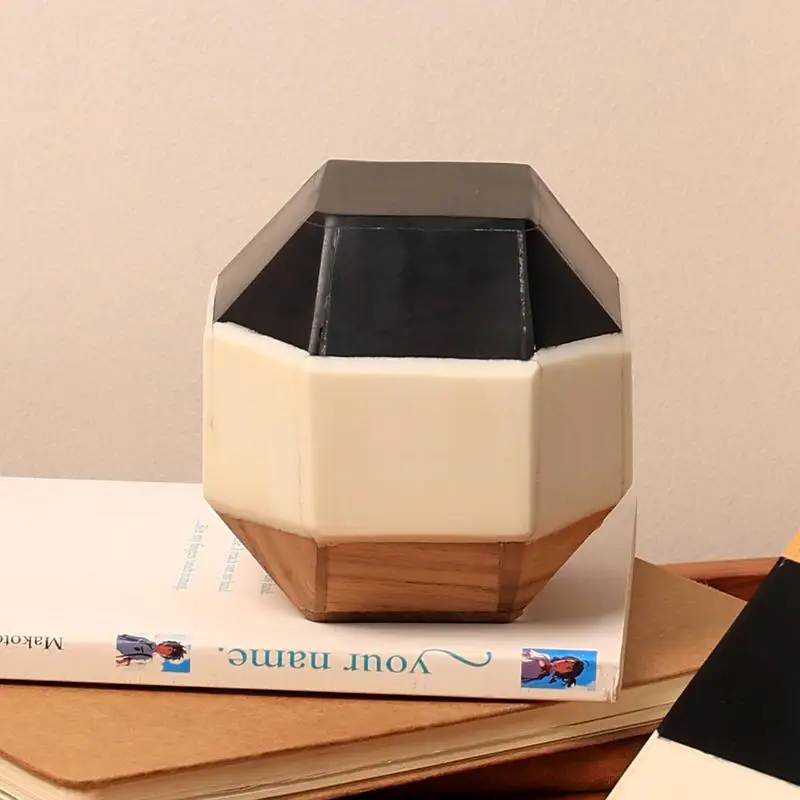 Handcrafted Octagon Decorative Object - Wood and Resin Design
Handcrafted Octagon Decorative Object - Wood and Resin Design