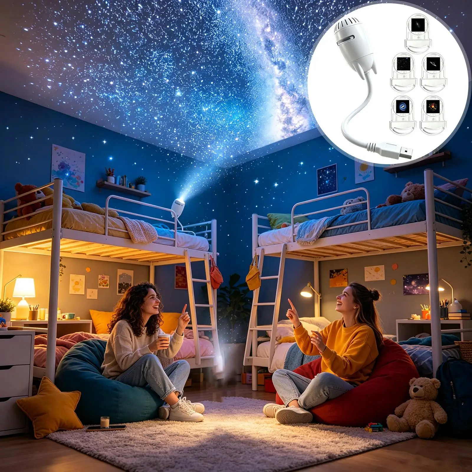 Galaxy Projector Night Light Aesthetic Adjustable USB Plug Lighting Gooseneck Nursery Lamp For Bedroom Living Room Office Dorm
Galaxy Projector Night Light Aesthetic Adjustable USB Plug Lighting Gooseneck Nursery Lamp For Bedroom Living Room Office Dorm