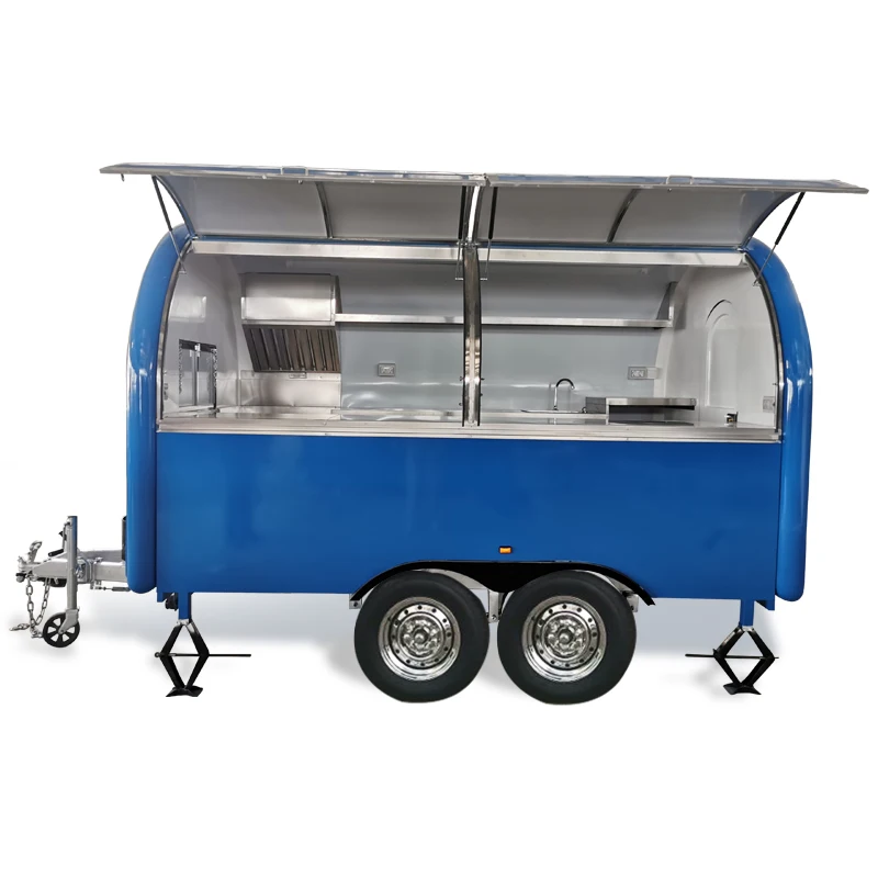 Mobile Outdoor BBQ Food Truck and Food Trailer Camper Mini Bar Kiosk Pizza Kitchen with Cooking Area and Ventilation System
Mobile Outdoor BBQ Food Truck and Food Trailer Camper Mini Bar Kiosk Pizza Kitchen with Cooking Area and Ventilation System