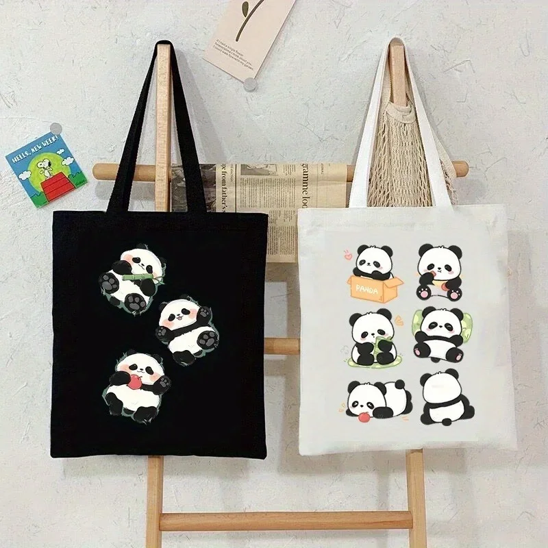 Chic Panda Canvas Tote Bag for Women Cute & Portable, Versatile Storage Handbag with Slide Pocket, Machine Washable Shoulder Bag
Chic Panda Canvas Tote Bag for Women Cute & Portable, Versatile Storage Handbag with Slide Pocket, Machine Washable Shoulder Bag