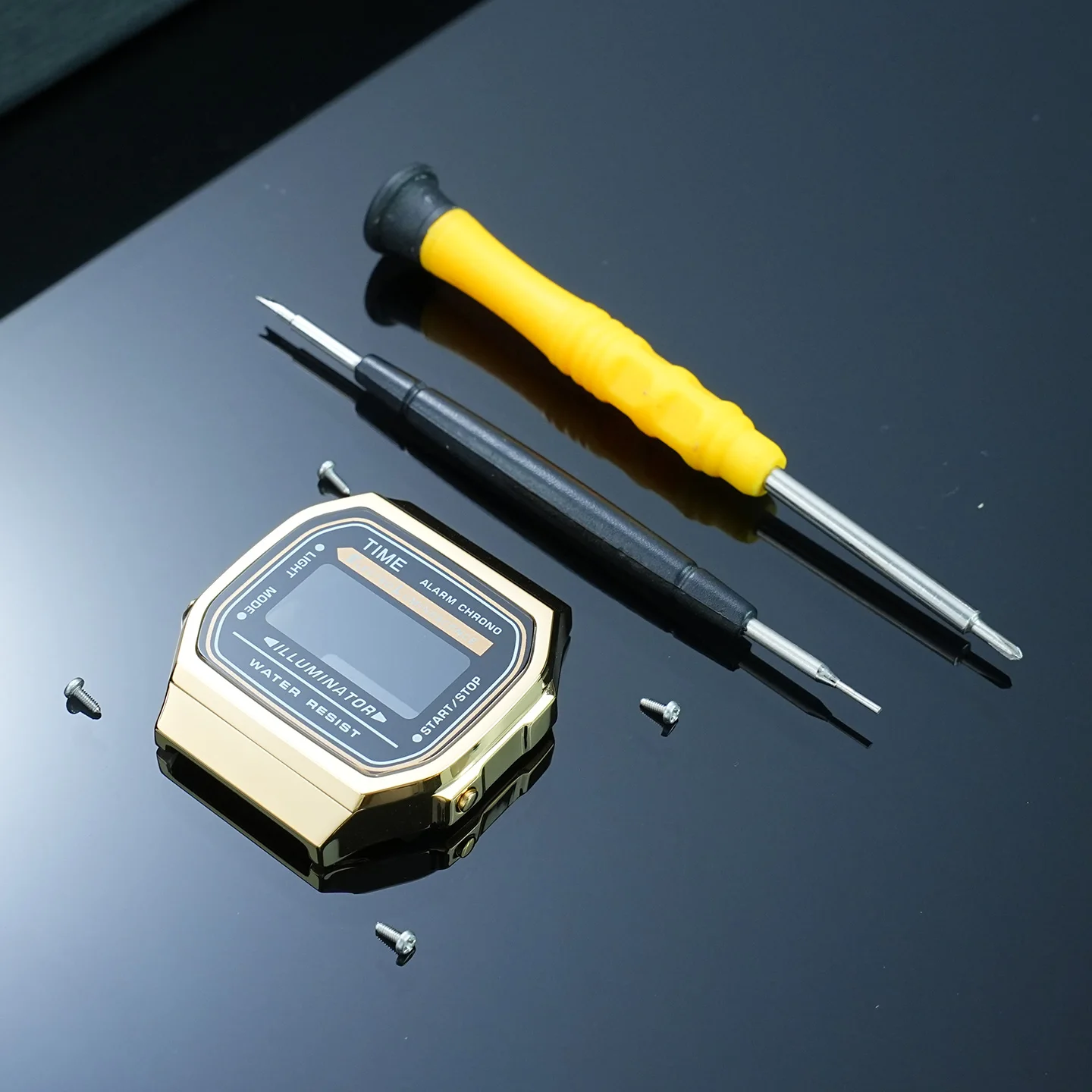 a168 stainless steel case, For Casio 3298 stainless steel case, A168 small square men's watch accessory
a168 stainless steel case, For Casio 3298 stainless steel case, A168 small square men's watch accessory