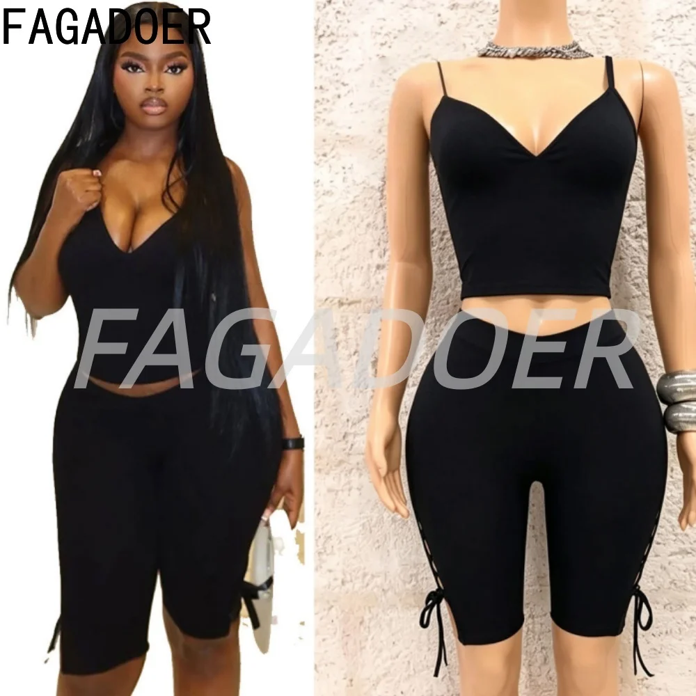 FAGADOER Fashion Shorts 2 Piece Sets Women V Neck Bandage Halter Crop Top and Bow Patchwork Shorts Outfits Streetwear Club Suits
FAGADOER Fashion Shorts 2 Piece Sets Women V Neck Bandage Halter Crop Top and Bow Patchwork Shorts Outfits Streetwear Club Suits