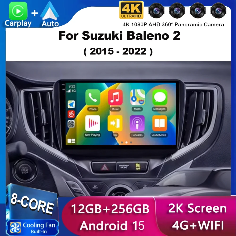 For Suzuki Baleno 2 2015 - 2022 Android 15 2K QLED Android Car Radio Multimedia Video Player GPS stereo CarPlay Head Unit 4G
For Suzuki Baleno 2 2015 - 2022 Android 15 2K QLED Android Car Radio Multimedia Video Player GPS stereo CarPlay Head Unit 4G