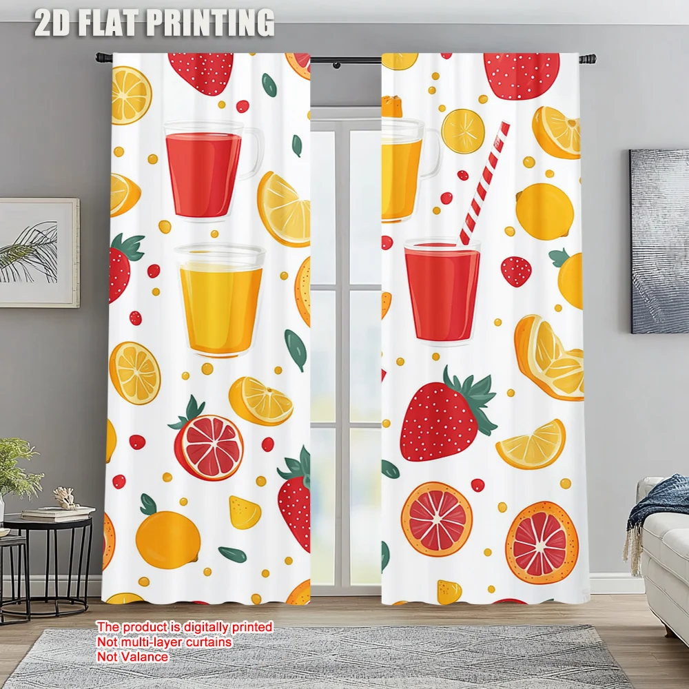 2pc, Window Curtains Orange Juice Lemon Versatile Polyester Fabric,Without Electricity Spring Party & Holiday Decor for bedroom
2pc, Window Curtains Orange Juice Lemon Versatile Polyester Fabric,Without Electricity Spring Party & Holiday Decor for bedroom