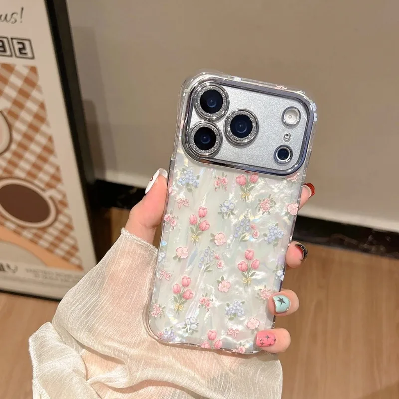 Stylish Illusory Color Shell Texture Tulip Flowers with Camera Glass Film Cover for IPhone 17 16 15 14 13 Pro Max Plus Air Case
Stylish Illusory Color Shell Texture Tulip Flowers with Camera Glass Film Cover for IPhone 17 16 15 14 13 Pro Max Plus Air Case