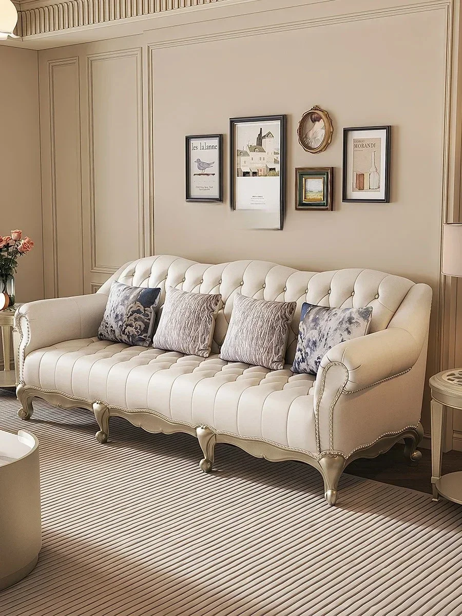 B High-End Brand Turlezhang Leather Sofa Living Room Villa Combination Light French Sofa
B High-End Brand Turlezhang Leather Sofa Living Room Villa Combination Light French Sofa