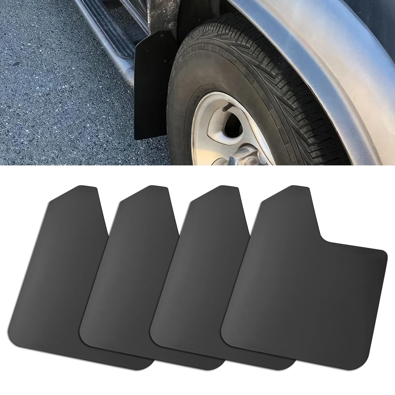 4X Black Universal Splash Guard Mud Flaps MudGuards For Car SUV Pickup Van Truck
4X Black Universal Splash Guard Mud Flaps MudGuards For Car SUV Pickup Van Truck