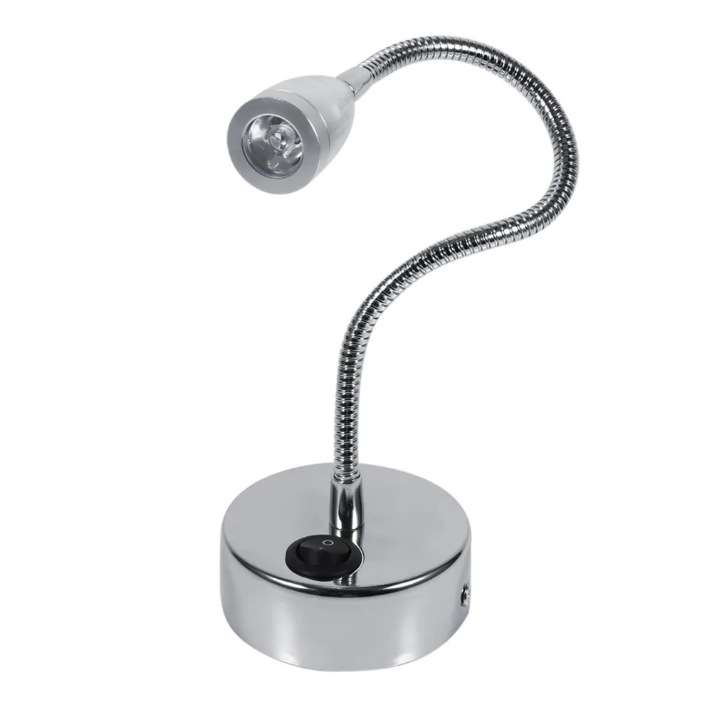 Silver LED Wall Lamp 3W 360-Degree Flexible Flexible Gooseneck Light AC85-265V Adjustable Design Gooseneck LED Lamp Bedroom
Silver LED Wall Lamp 3W 360-Degree Flexible Flexible Gooseneck Light AC85-265V Adjustable Design Gooseneck LED Lamp Bedroom