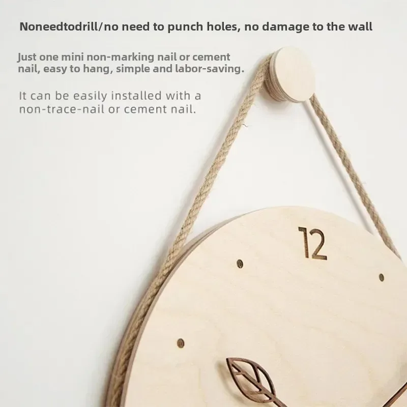 Деревянные настенные часы для дома, гостиной, креативные полностью бесшумные настенные часы, подвесная веревка, простые цифровые настенные часы охраны 
Деревянные настенные часы для дома, гостиной, креативные полностью бесшумные настенные часы, подвесная веревка, простые цифровые настенные часы охраны