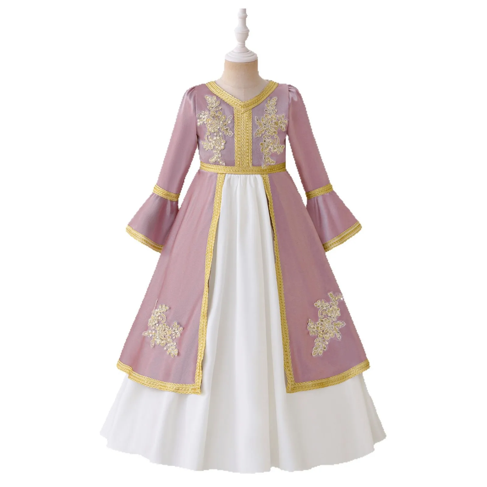Elegant Muslim Kids Prayer Princess Dress for Girl Flower Long Sleeve Robe Arab Dubai Child Party Enfant Gown Casual Dresses
Elegant Muslim Kids Prayer Princess Dress for Girl Flower Long Sleeve Robe Arab Dubai Child Party Enfant Gown Casual Dresses
