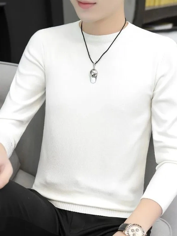 Мужской вязаный свитер с круглым вырезом, облегающий, легкий, дышащий, мягкий, из тонкой шерсти, повседневный, комфортный, для ношения под одеждой
Мужской вязаный свитер с круглым вырезом, облегающий, легкий, дышащий, мягкий, из тонкой шерсти, повседневный, комфортный, для ношения под одеждой