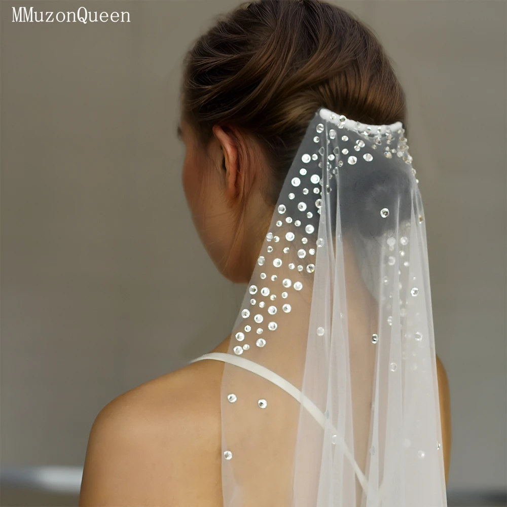 Gorgeous Sparkling Rhinestone Bridal Veil Cathedral Wedding Accessory White Soft Tulle Women Wedding Dress M16
Gorgeous Sparkling Rhinestone Bridal Veil Cathedral Wedding Accessory White Soft Tulle Women Wedding Dress M16