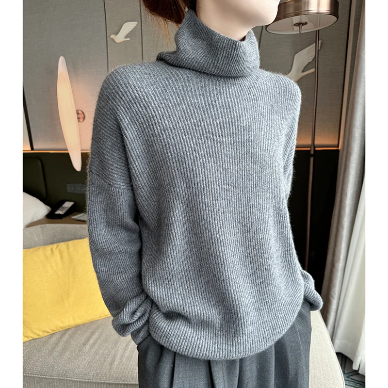 Knitted Sweaters Cashmere Sweater Women's 100% Cashmere Turtleneck Fashion Pullover Winter Autumn Jumpers Top Female Clothing
Knitted Sweaters Cashmere Sweater Women's 100% Cashmere Turtleneck Fashion Pullover Winter Autumn Jumpers Top Female Clothing