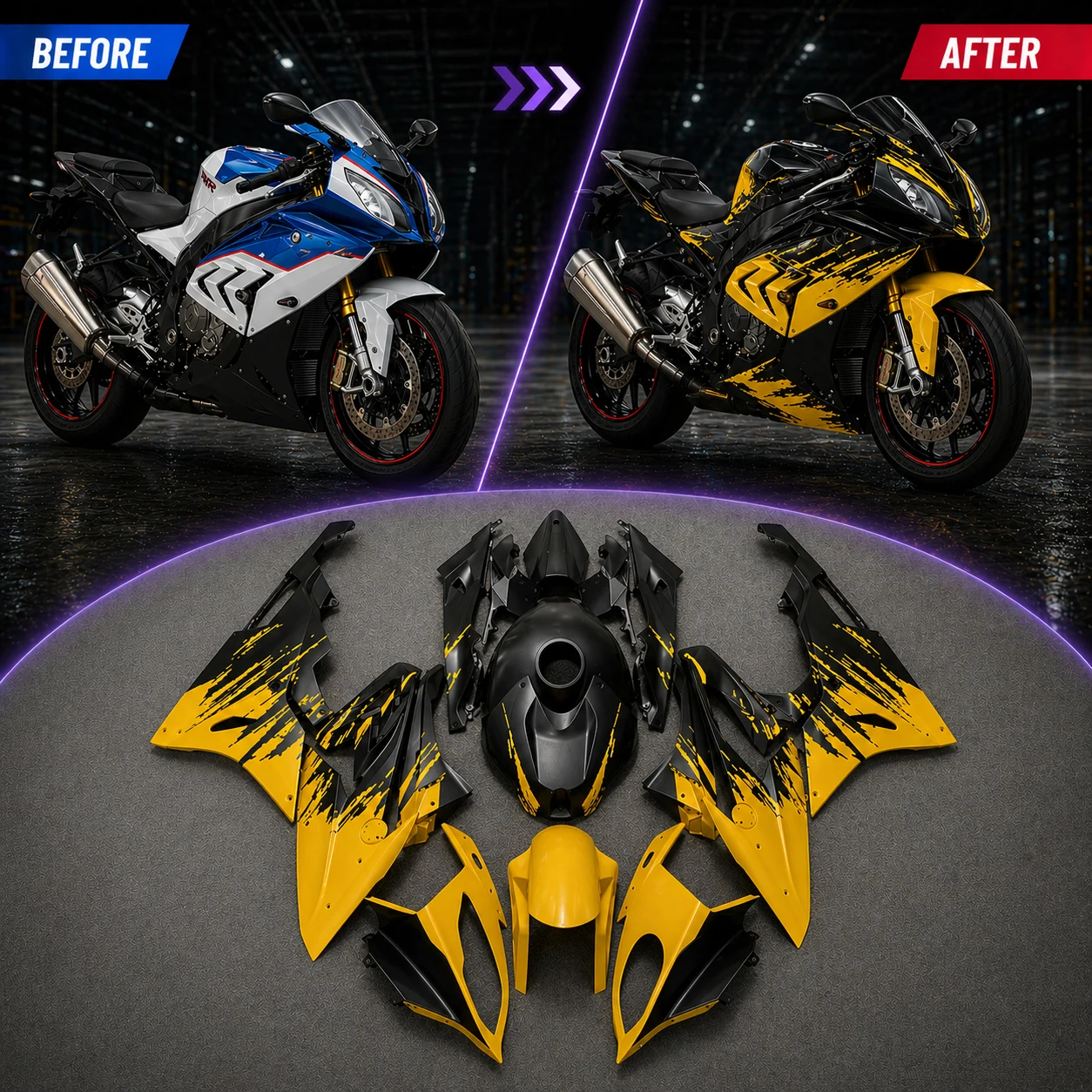Custom Fairing Kit for 2015 2016 S1000RR S1000 RR 15 16 ABS Plastic Injection Motorcycle OEM Fit Personalized Design Bodywork
Custom Fairing Kit for 2015 2016 S1000RR S1000 RR 15 16 ABS Plastic Injection Motorcycle OEM Fit Personalized Design Bodywork