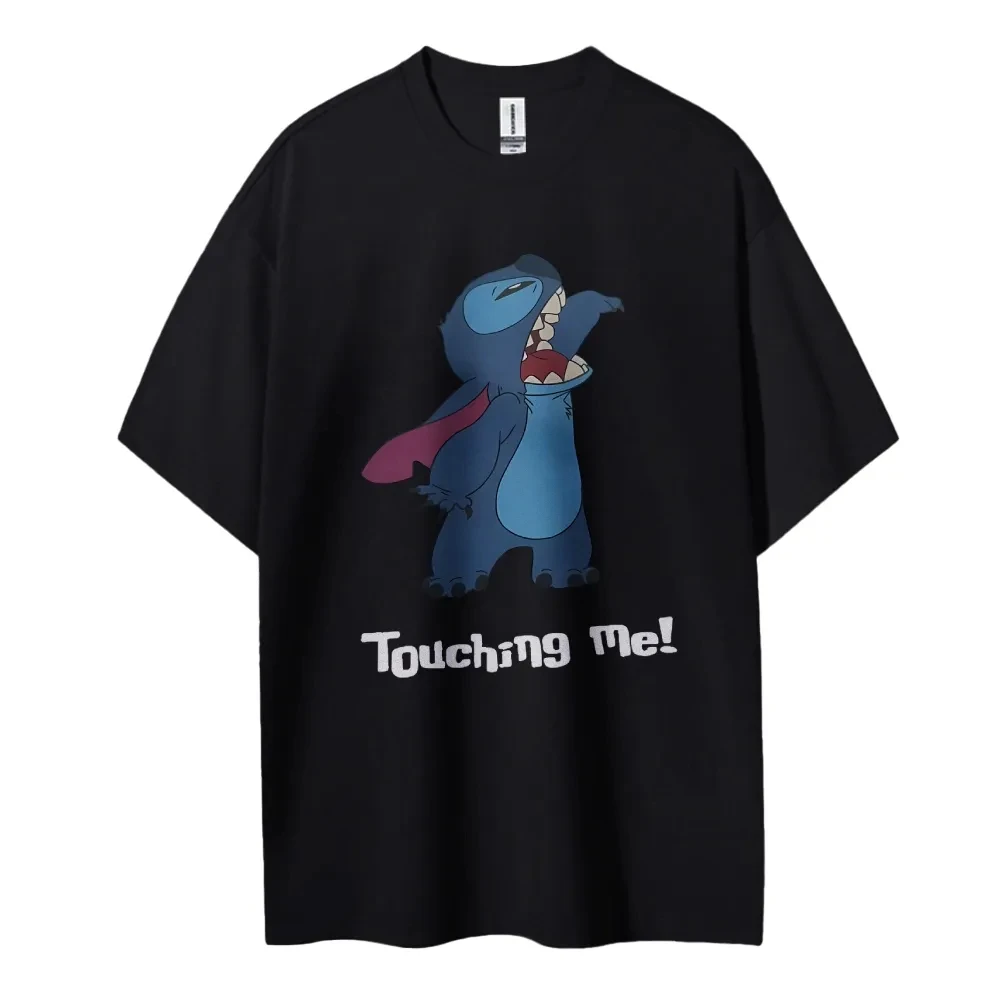 Хлопковая футболка унисекс с круглым вырезом Disney Stitch в стиле аниме, мужская и женская летняя новая модная дышащая верхняя одежда для мальчиков и девочек
Хлопковая футболка унисекс с круглым вырезом Disney Stitch в стиле аниме, мужская и женская летняя новая модная дышащая верхняя одежда для мальчиков и девочек