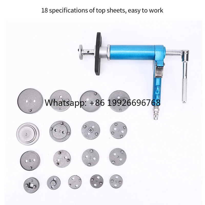 20PCS Pneumatic Brake Caliper Tool Air Disc Brake Piston Compression Tool Kit Rewind Spreader Air Tool Set
20PCS Pneumatic Brake Caliper Tool Air Disc Brake Piston Compression Tool Kit Rewind Spreader Air Tool Set