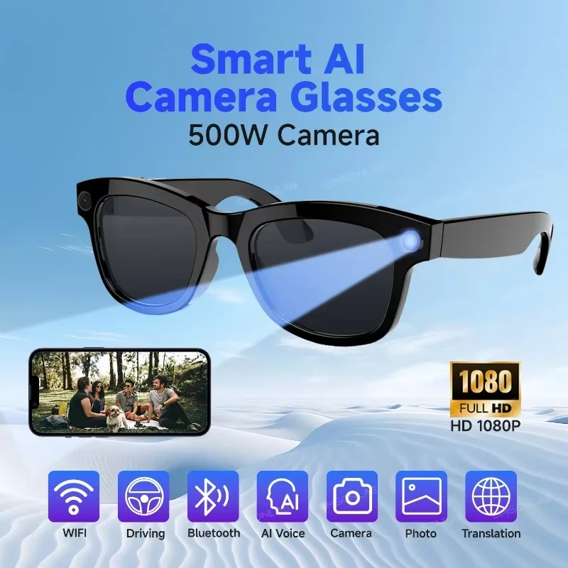 High-Tech AI Smart Glasses Camera Function HD High Definition 4K Pixel Polarized Lenses Photo Video Meetings For Men Women
High-Tech AI Smart Glasses Camera Function HD High Definition 4K Pixel Polarized Lenses Photo Video Meetings For Men Women