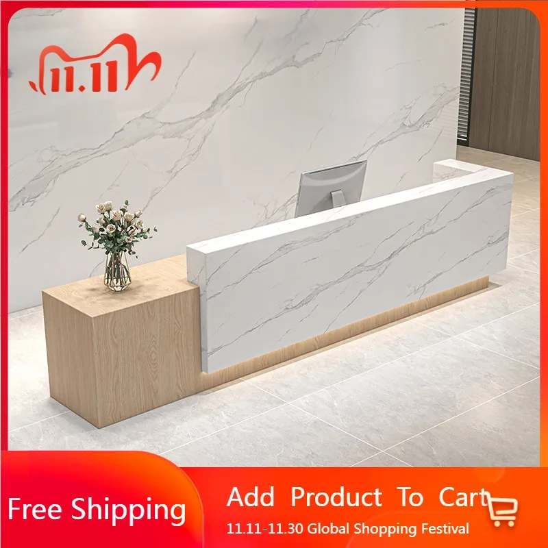 Salon Beauty Reception Desks Modern Long Shelves Restaurant Aesthetic Reception Desks Unique Hotel Escritorio Office Furniture
Salon Beauty Reception Desks Modern Long Shelves Restaurant Aesthetic Reception Desks Unique Hotel Escritorio Office Furniture