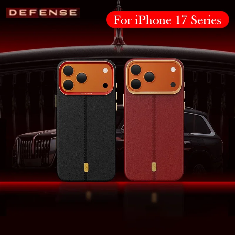 DEFENSE Leather Case For iPhone 17 Pro Max Airbag Back Cover Case for iPhone 17 Pro Max
DEFENSE Leather Case For iPhone 17 Pro Max Airbag Back Cover Case for iPhone 17 Pro Max
