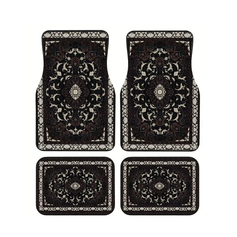 Dark Brown Beige Persian Ornate Car Floor Mats 4pcs Classic Oriental Style Universal Auto Foot Mats Non-slip Stylish Carpet
Dark Brown Beige Persian Ornate Car Floor Mats 4pcs Classic Oriental Style Universal Auto Foot Mats Non-slip Stylish Carpet